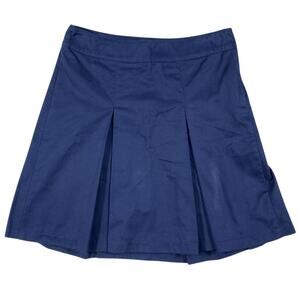 Pleated Schoolgirl Skirt Cherokee Size 3 School Uniform Navy Blue Side Zip